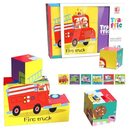 Jeu de cubes illustrés à assembler