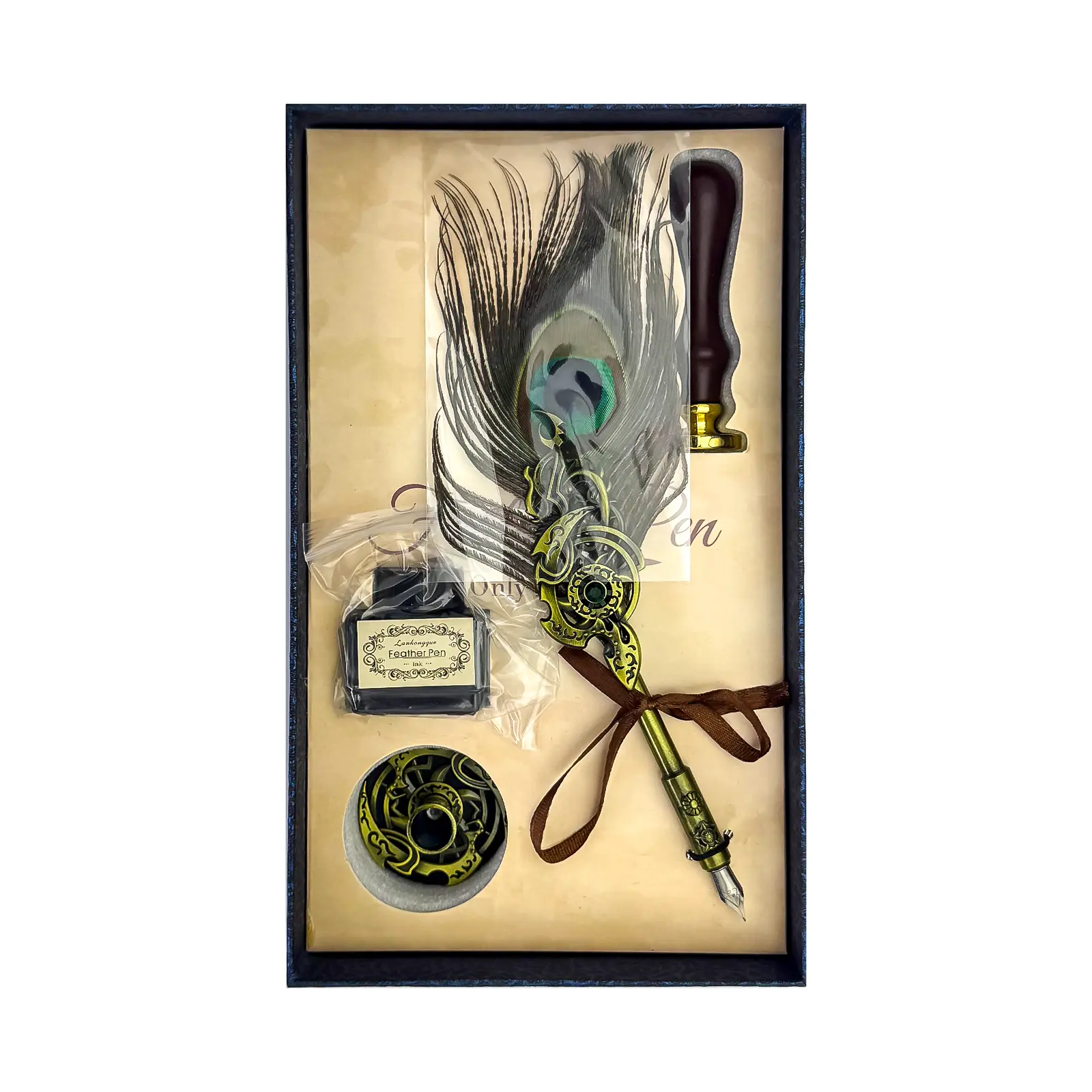 COFFRET STYLO PLUME ET TAMPON REF LKQ-2