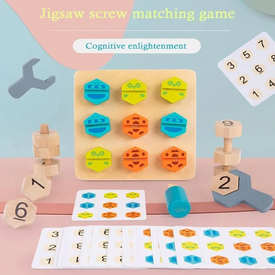 Jouets Montessori en bois pour enfants