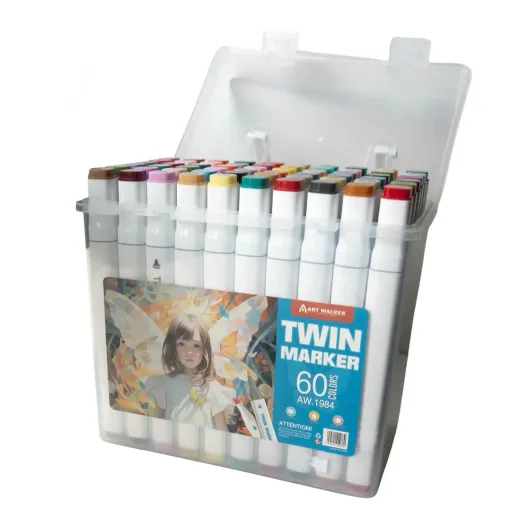 Ensemble de 60 marqueurs Art Walker Twin