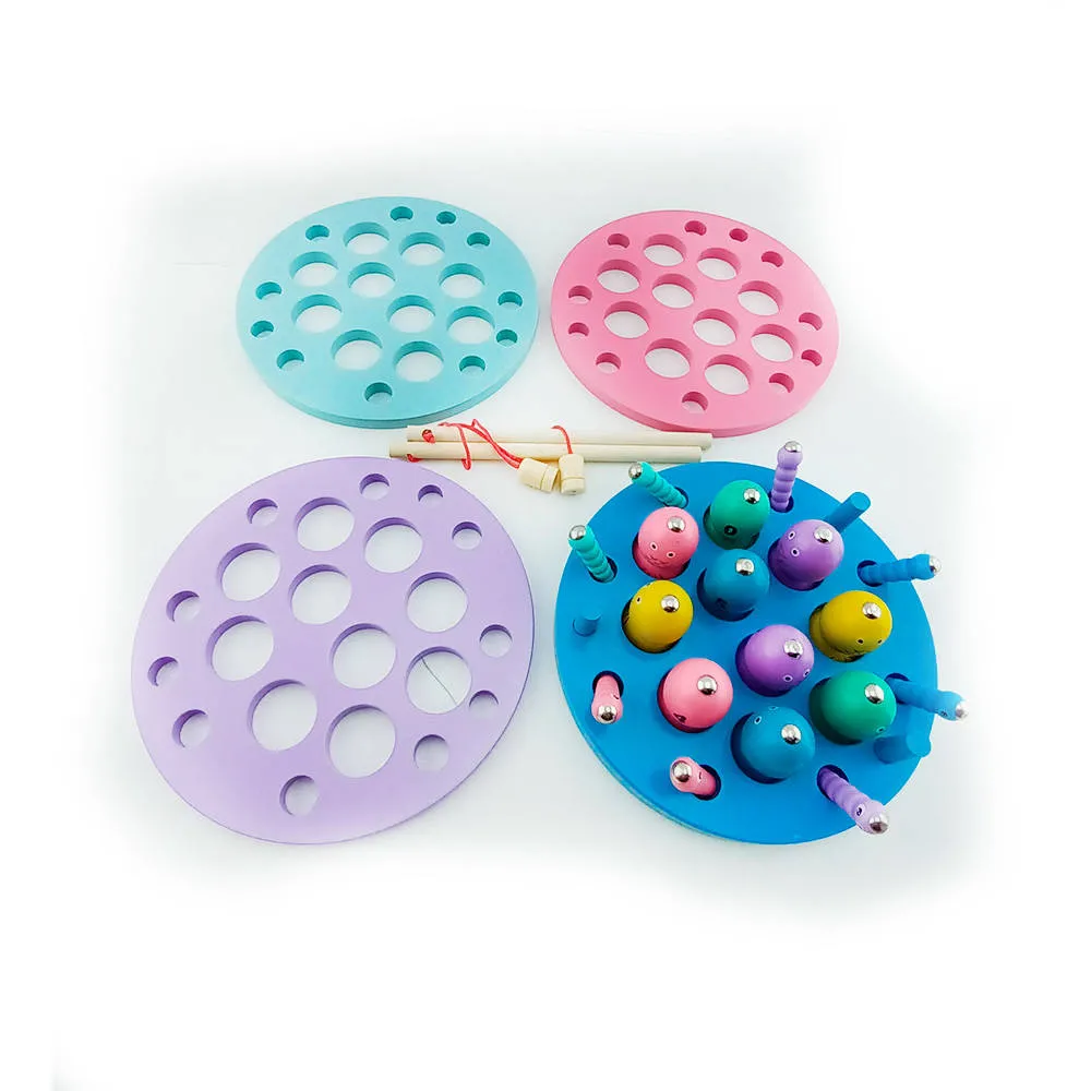 Jeu de Pêche Magnétique 3 en 1 pour Enfants – Hook Fish Hook Worm