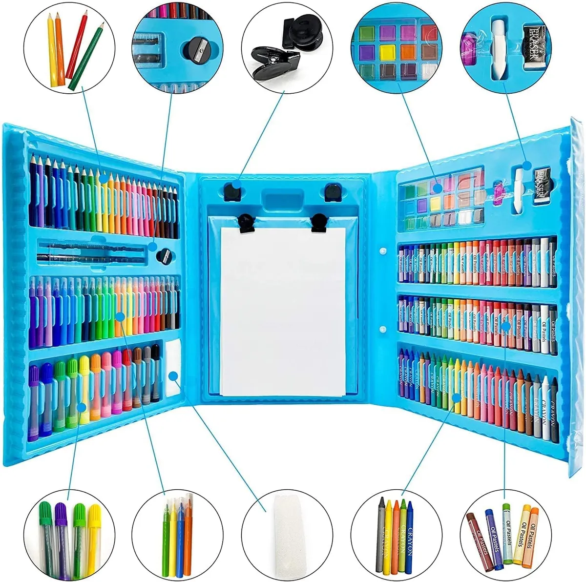 Coffret de Dessin Enfant Super Mega Art Set- 208pcs