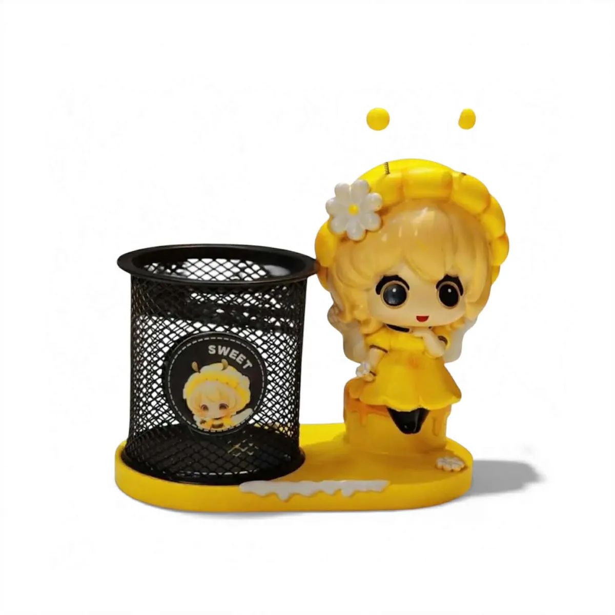 PORTE STYLO METAL AVEC FIGURINE