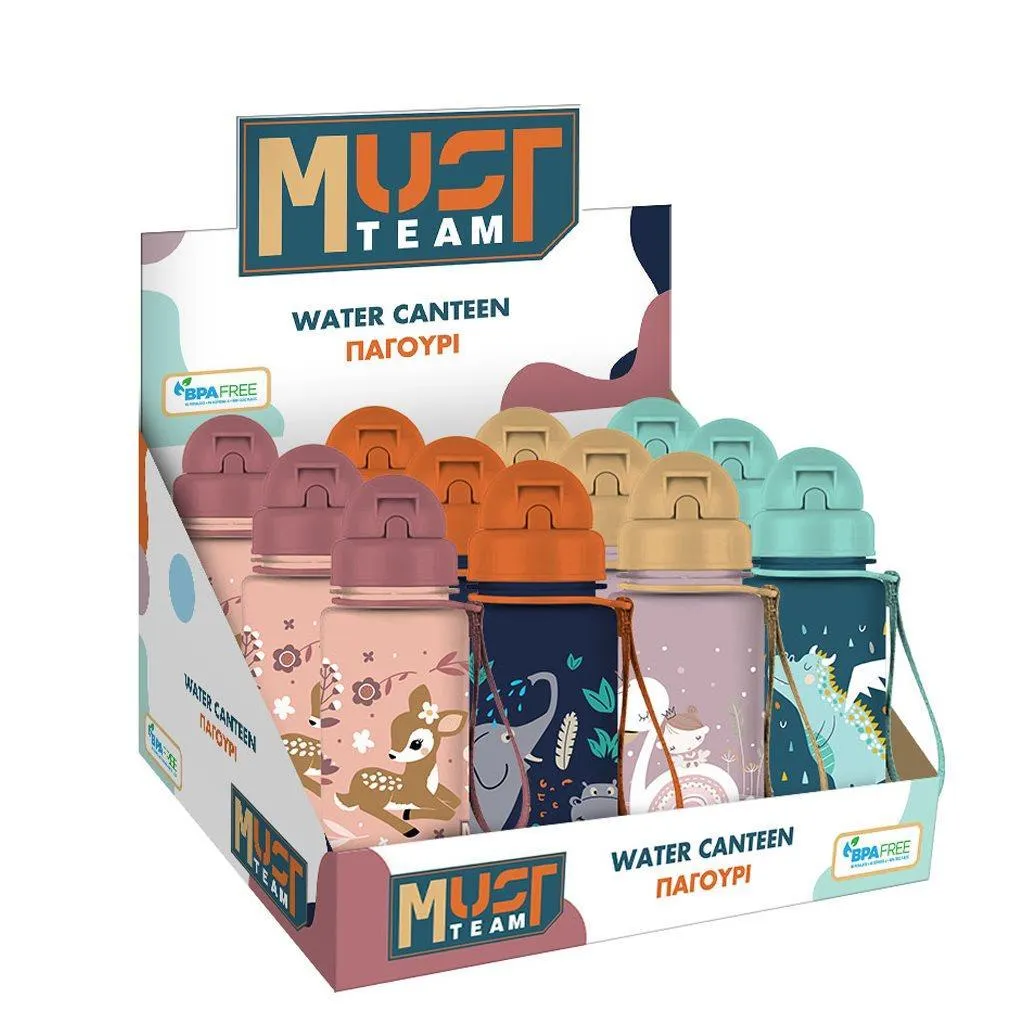 Gourde PCTG Must Team 400 ml avec paille, 4 modèles