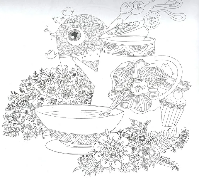 Livre de coloriage anti-stress- Fairy Tales and Magical Dreams