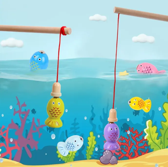 Jeu de Pêche Magnétique 3 en 1 pour Enfants – Hook Fish Hook Worm