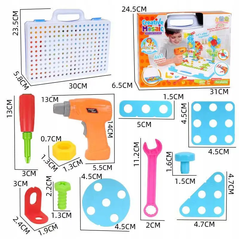 Puzzle Magic Plate Bag Jouet éducatif à faire soi-même pour enfants
