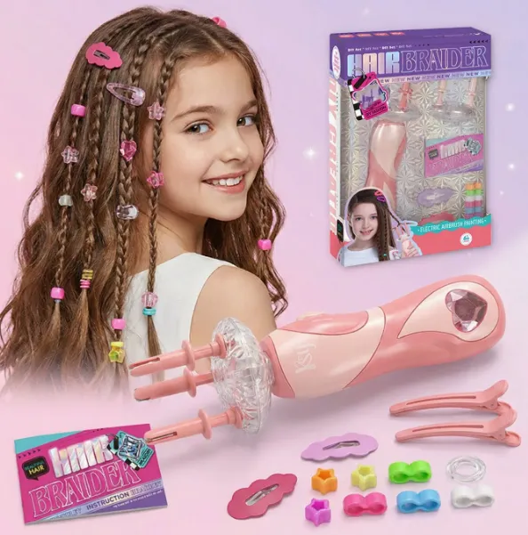 Machine à Tresser les Cheveux Automatique Enfant avec Accessoires