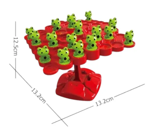 Jeu d'équilibre en forme d'arbre  avec grenouilles pour enfants