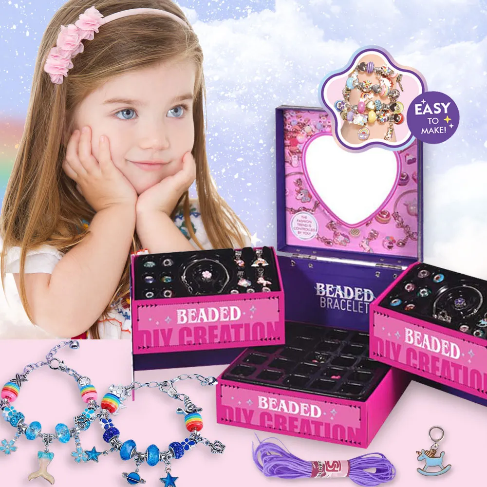 Coffret Création Bracelets DIY Enfant – Kit Perles & Bijoux