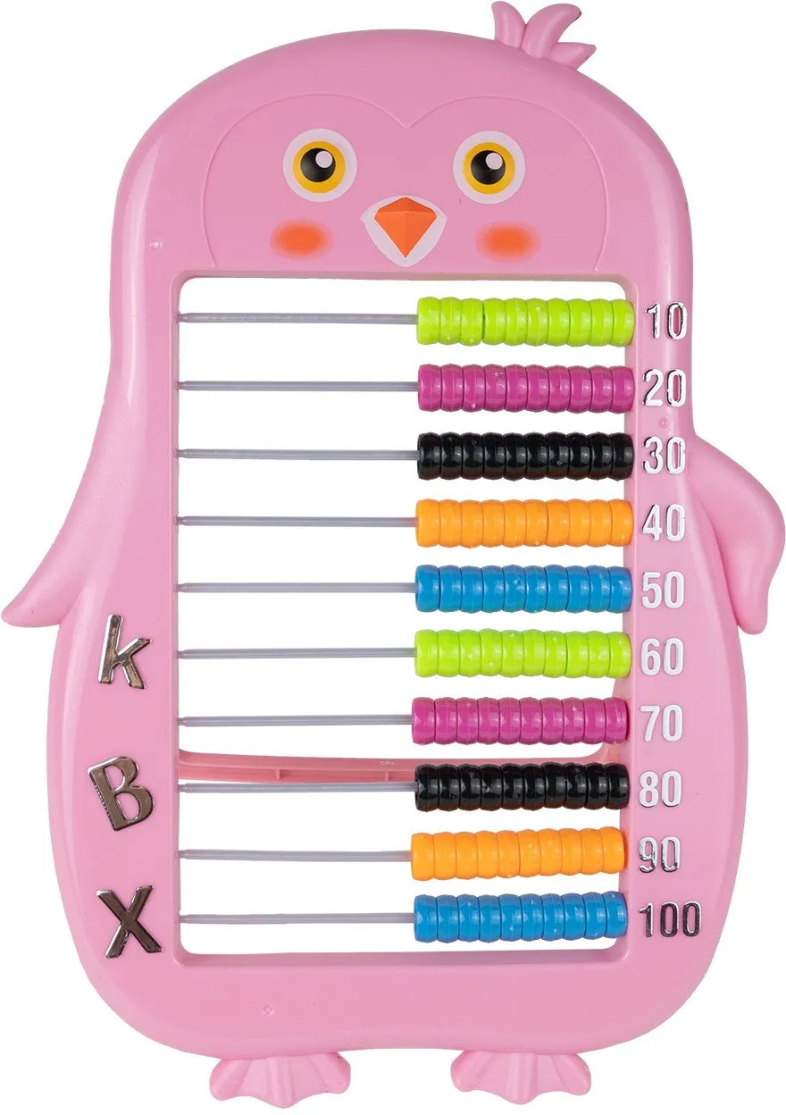 Boulier enfant en plastique-Pingouin éducatif 31 cm