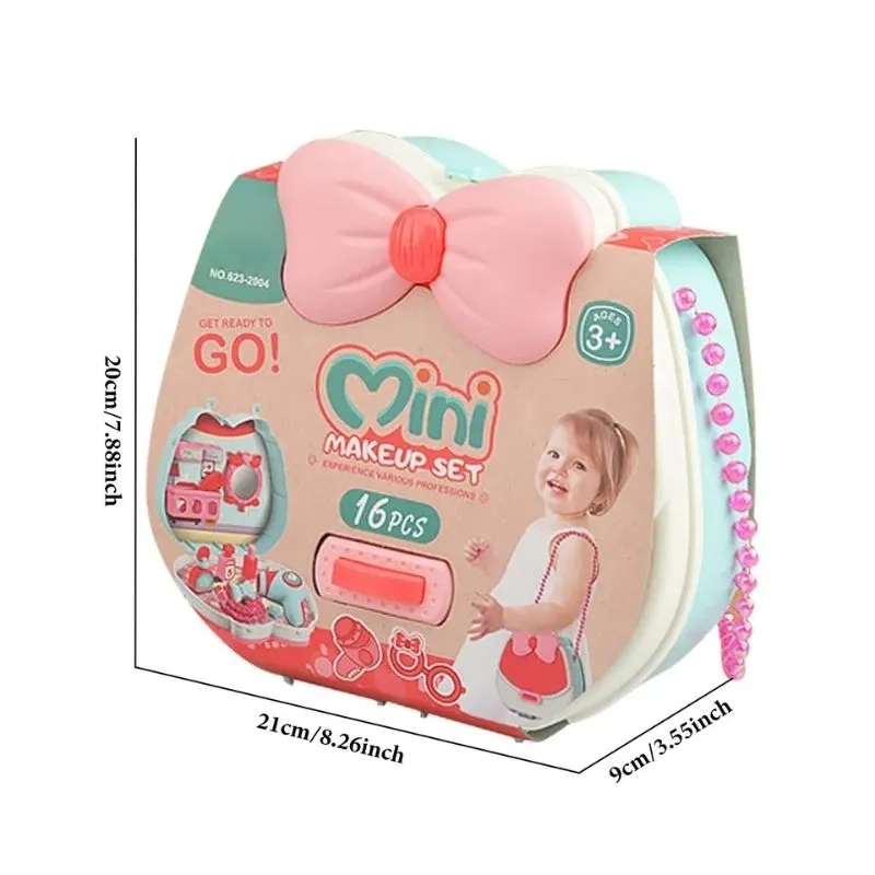 Mini Valisette Maquillage Enfant – Set Beauté 16 Pièces avec Accessoires