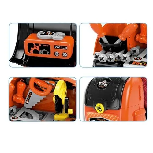 Ensemble d'outils de bricolage de luxe 2 en 1 avec sac à dos portable et accessoires