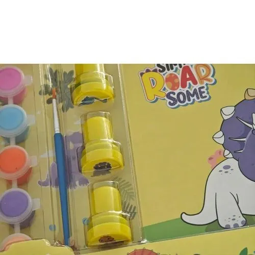 Kit de peinture enfant- mallette créative dinosaures
