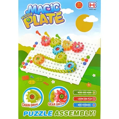 MAGIC PUZLLE PLATE, 133PCS