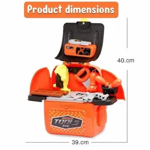 Ensemble d'outils de bricolage de luxe 2 en 1 avec sac à dos portable et accessoires