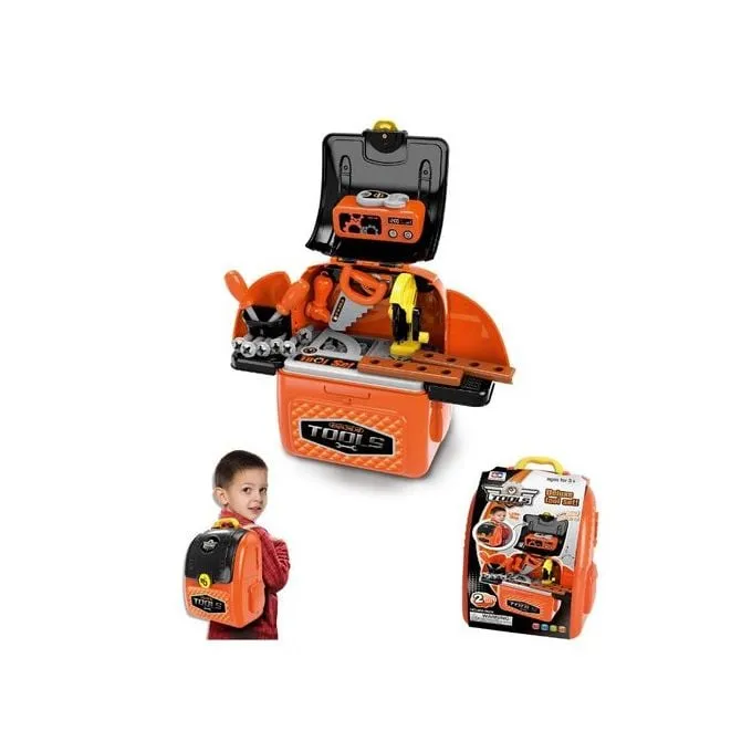 Ensemble d'outils de bricolage de luxe 2 en 1 avec sac à dos portable et accessoires