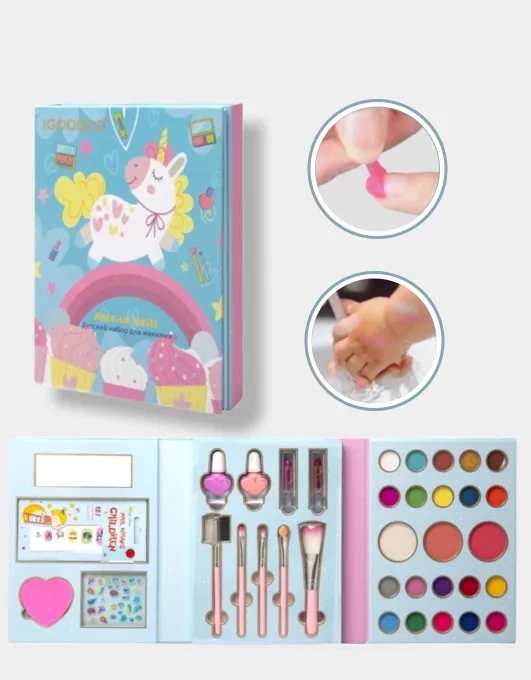 Coffret Maquillage Enfant Licorne IGOODCO – Kit Beauté Complet Make Up Series