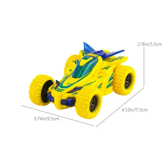 Voiture Inertielle Double Face avec Lumière, Cascade pour Enfants, Taille 4.5 Pouces