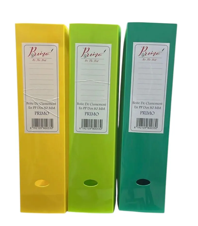 BOITE DE CLASSEMENT PP DOS 80MM