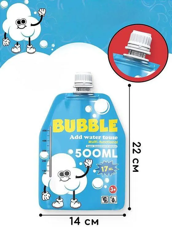 Solution de savon à bulles 17 ml concentré