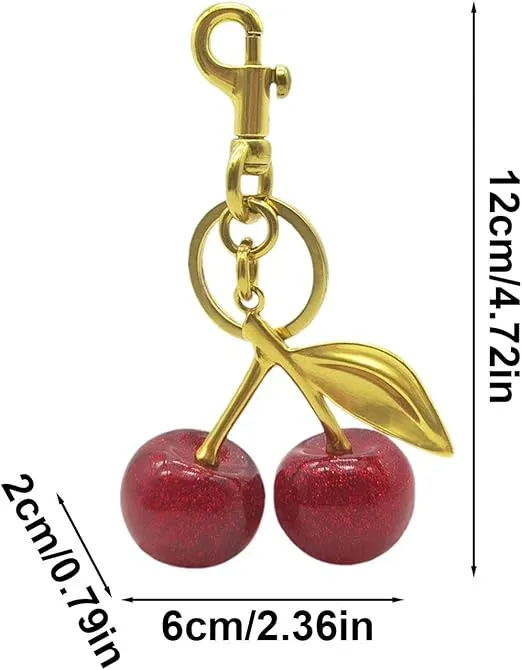 Porte-Clés en Métal style Cerise