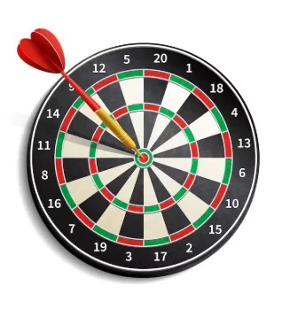 Jeu de fléchettes classique avec cible et fléchettes incluses