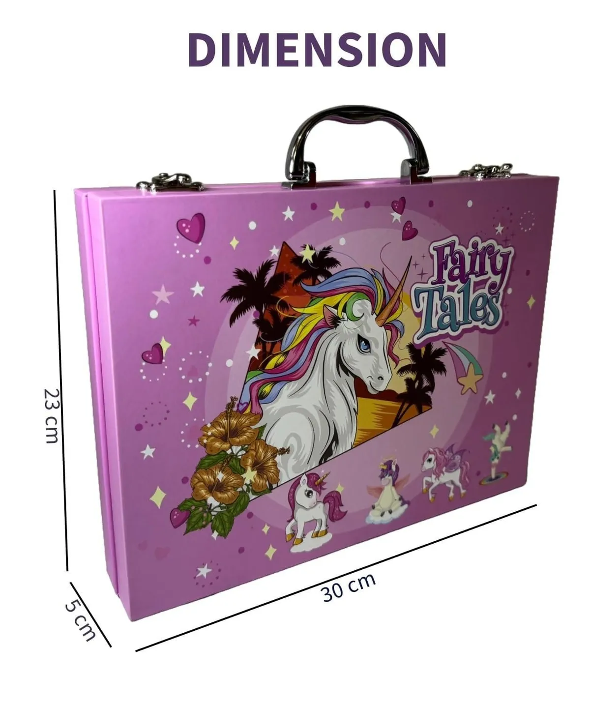 Coffret de dessin enfant “Fairy Tales” – 85 pièces