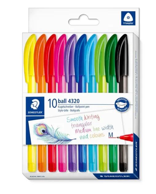 PACK DE 10STYLO A BILLE STAEDTLER 4320