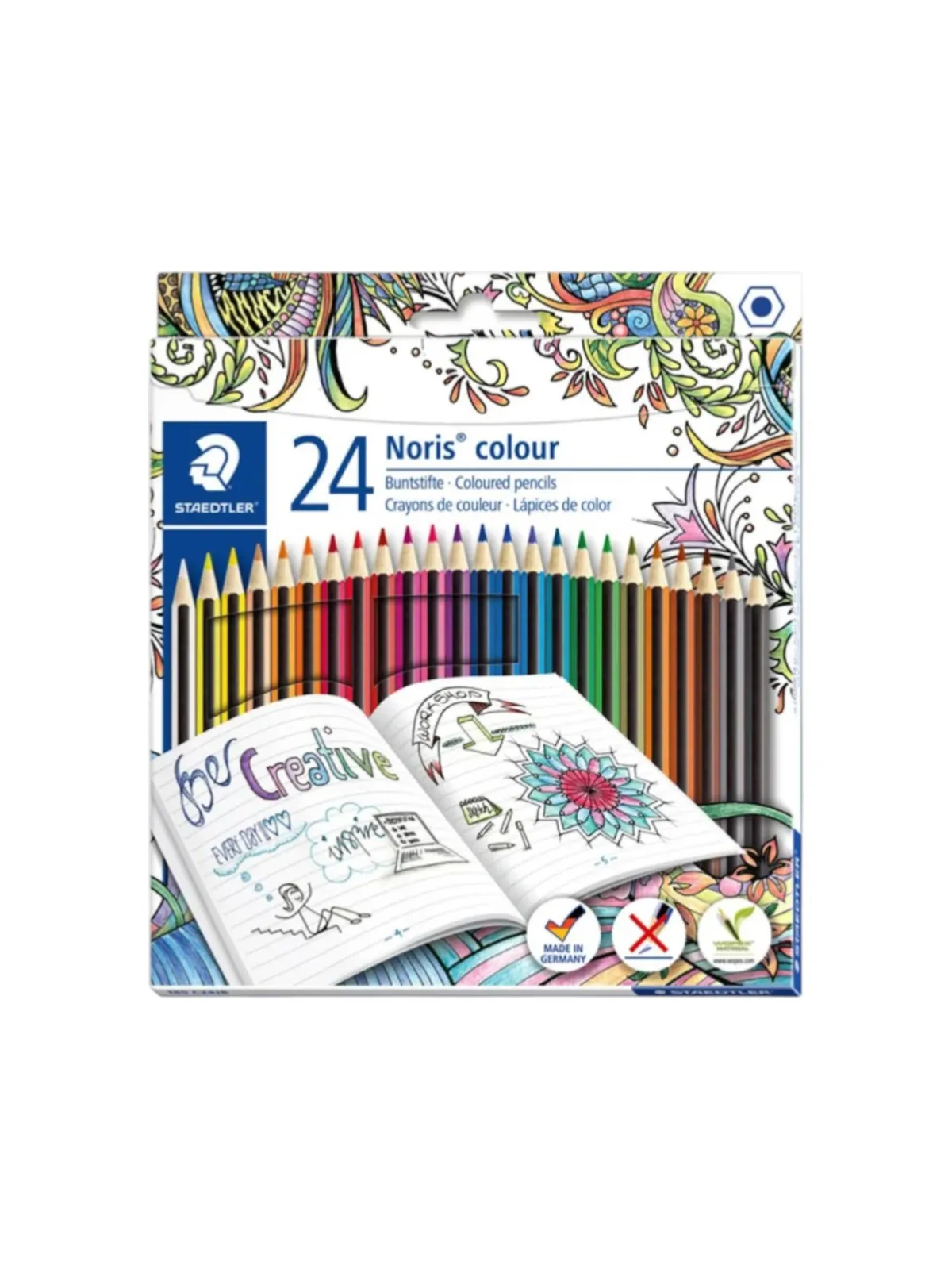 24CRAYON COULEUR ECO BRILLANT