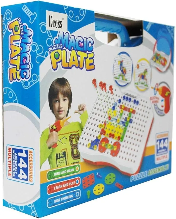 Puzzle Magic Plate Bag Jouet éducatif à faire soi-même pour enfants