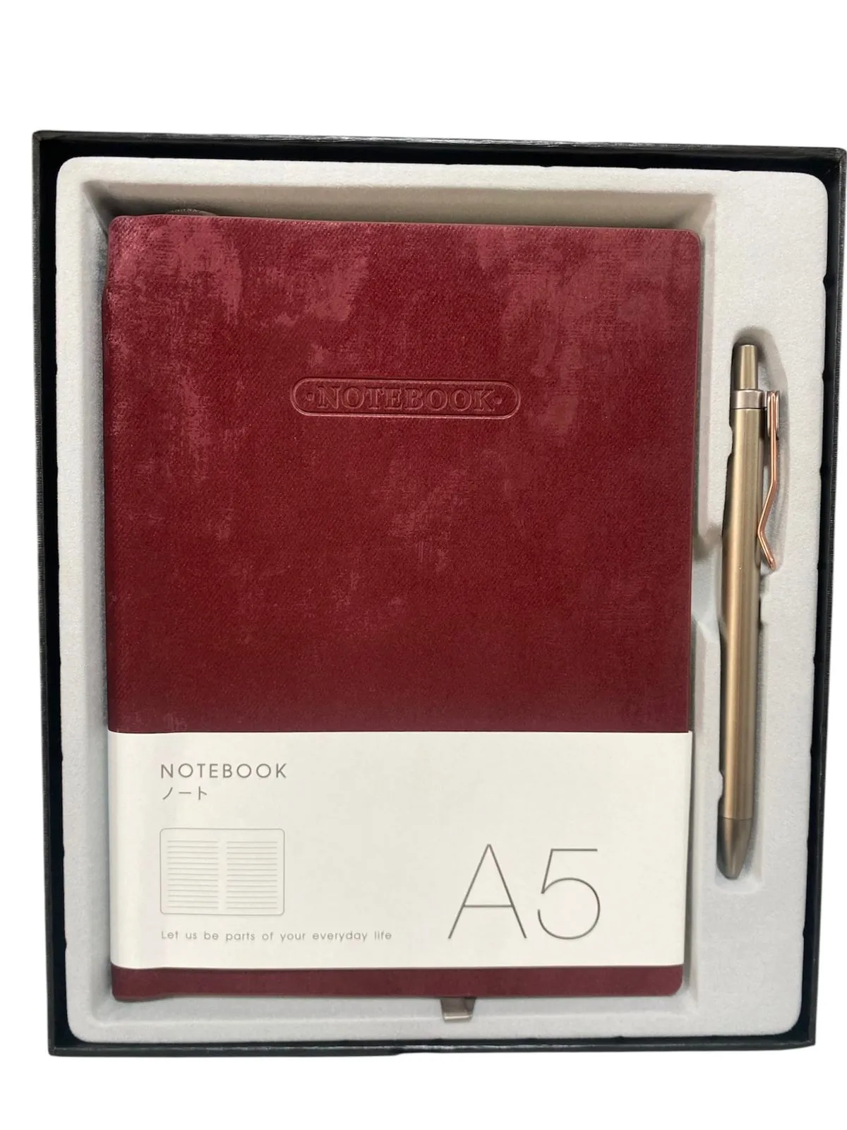 Coffret bloc note avec stylo