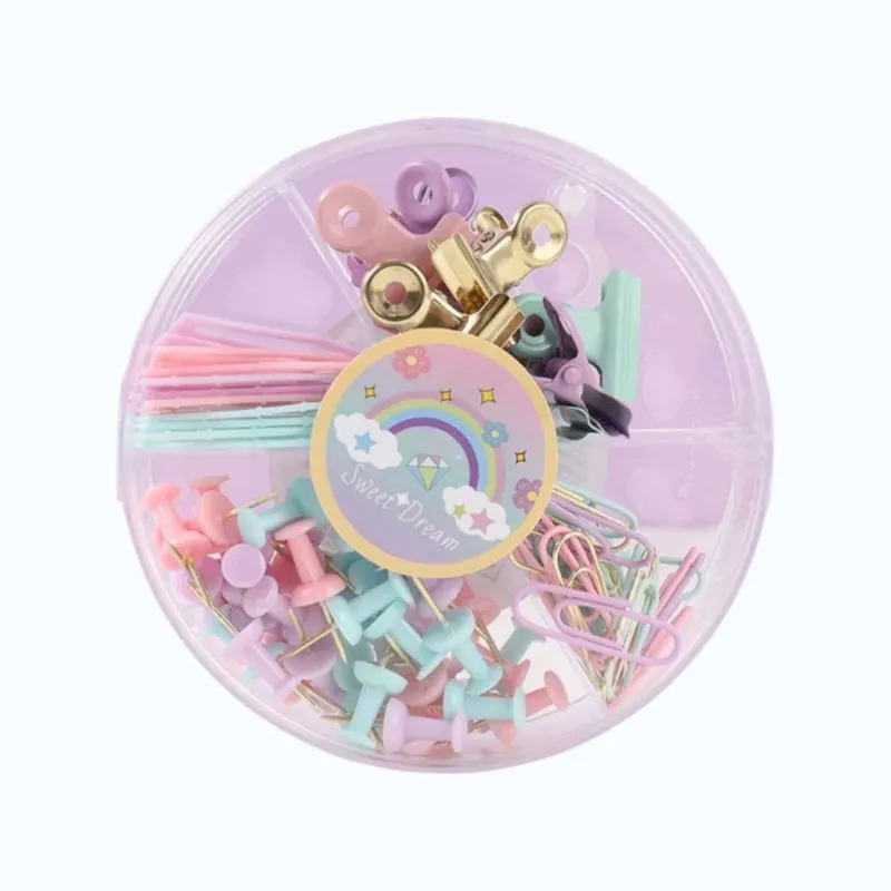 SET DE TRAMBONES + PINCE A CLIPS PASTEL