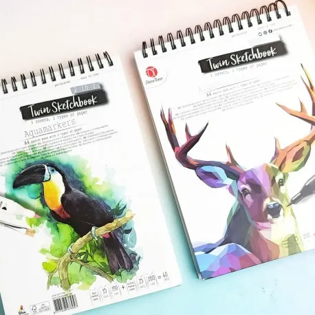TWIN SKETCHBOOK 2IN1