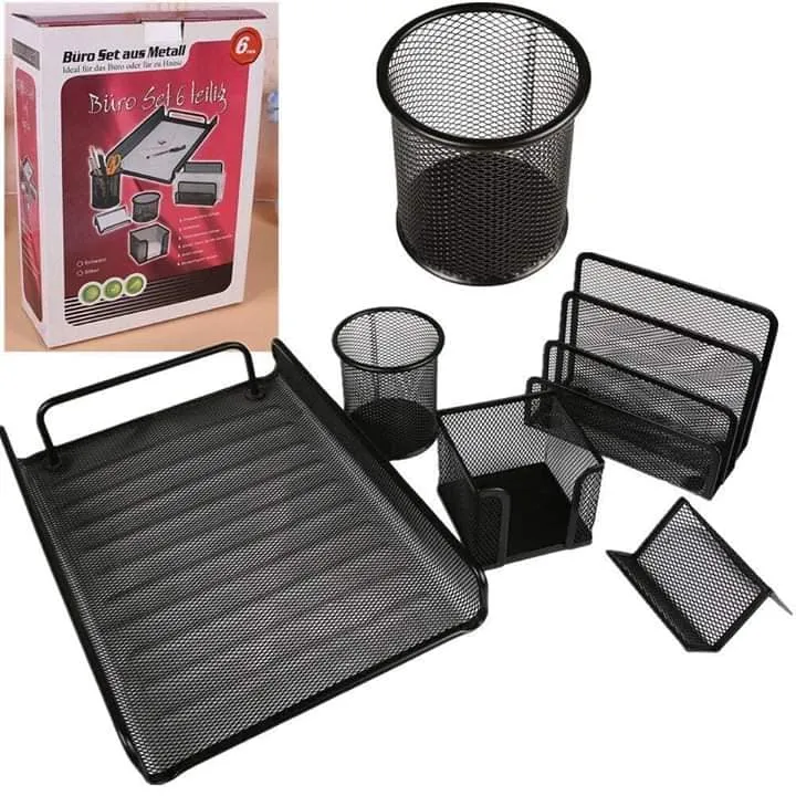 Ensemble De Bureau Métal 6 Pièces