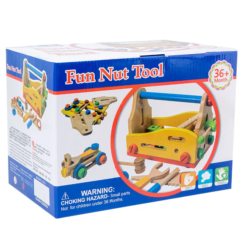 Boîte à Outils en Bois Éducative pour Enfants