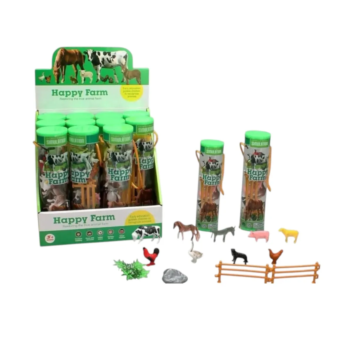 Set éducatif “Happy Farm” – Animaux de la ferme avec accessoires