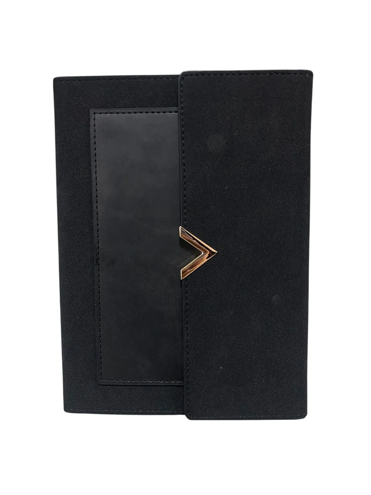 Bloc-notes style portefeuille noir élégant. A5