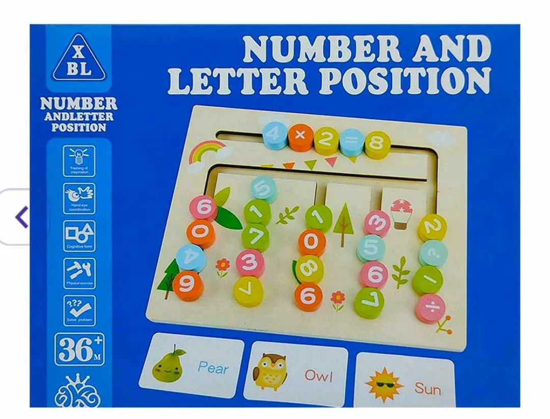 Position des chiffres en bois