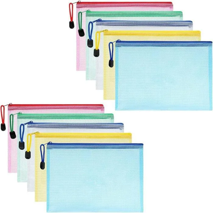 pochette plastique A4 - Pochette Zippée