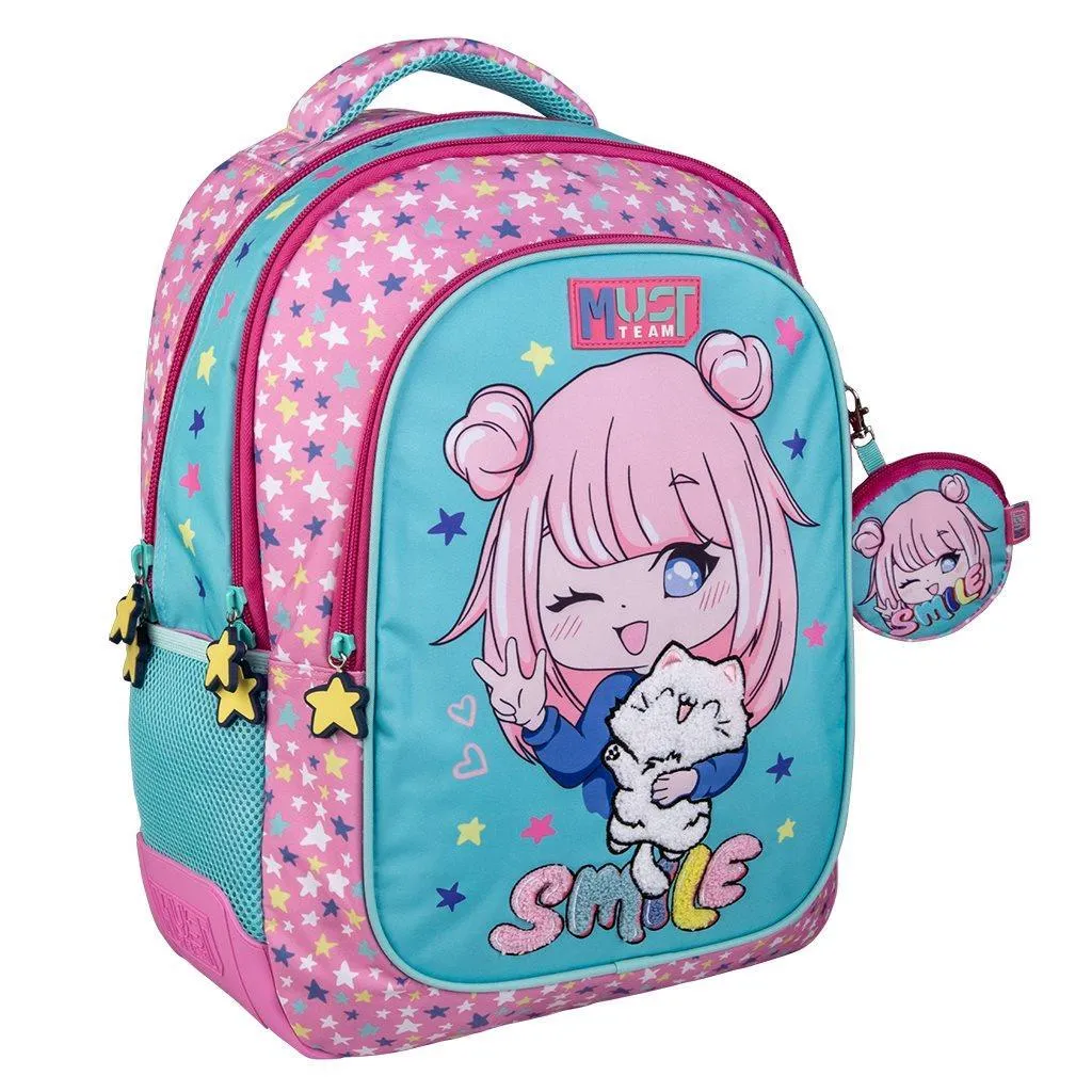 Sac à dos d'école Elementary Must Team Smile 3 cases