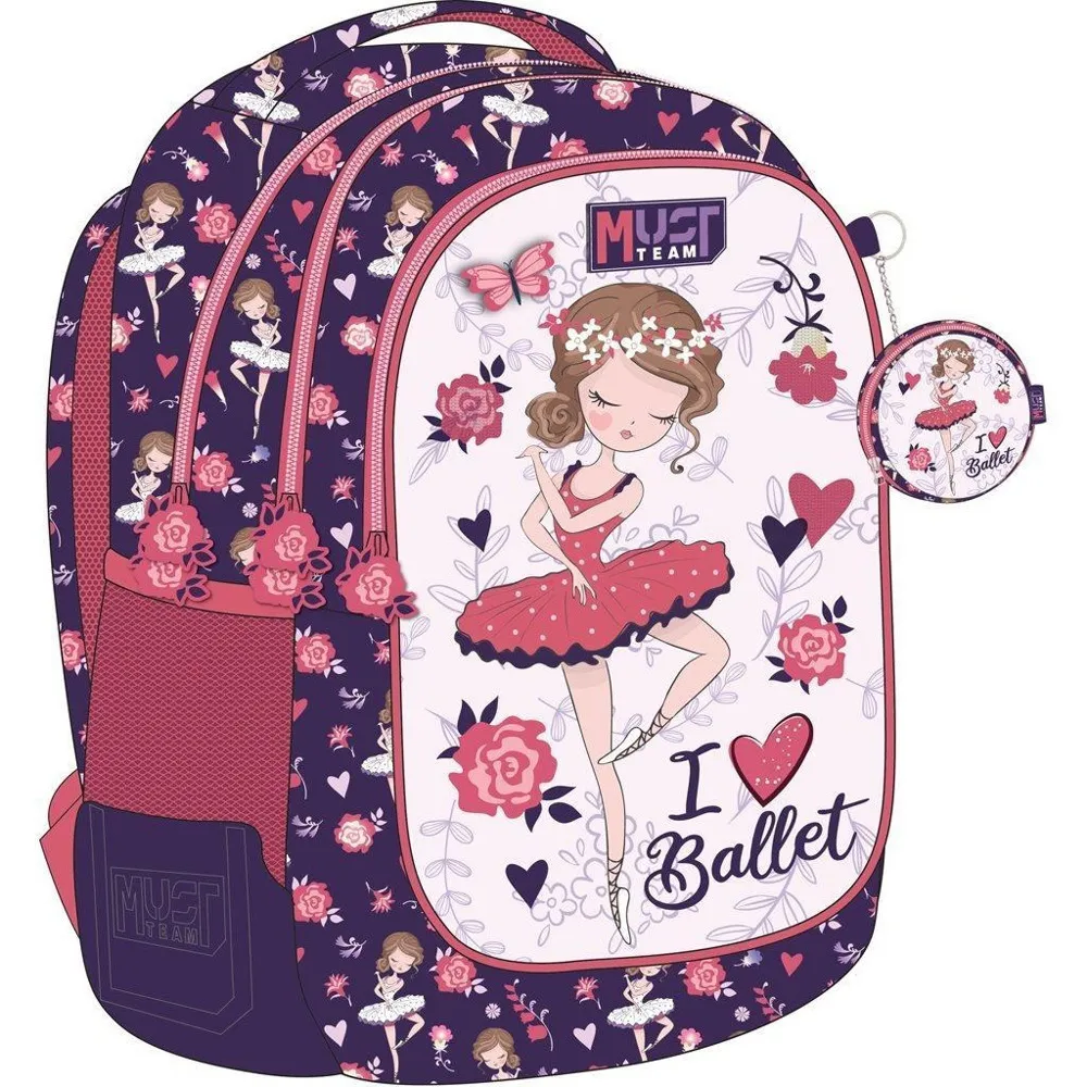 Sac à dos d'école primaire , I Love Ballet