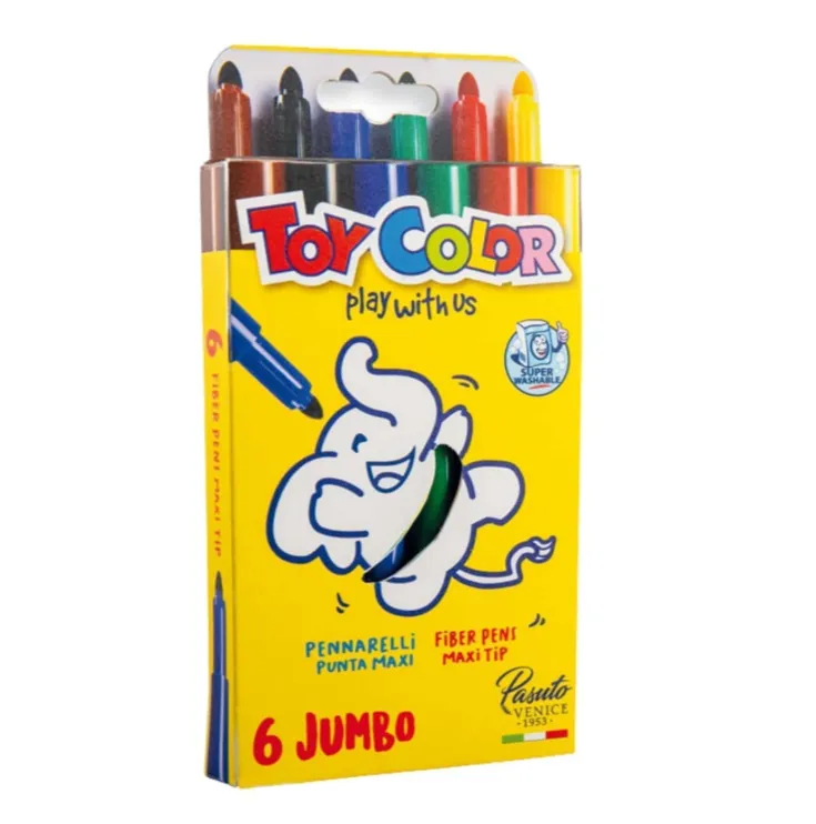 6 FEUTRES JUMBO TOY COLOR