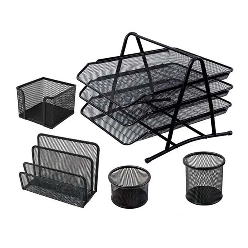 Ensemble De Bureau 5 Pièces Office Set Métal