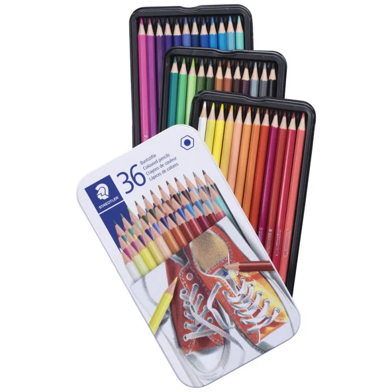 BOITE METALIQUE DE 36 CRAYON STAEDTLER