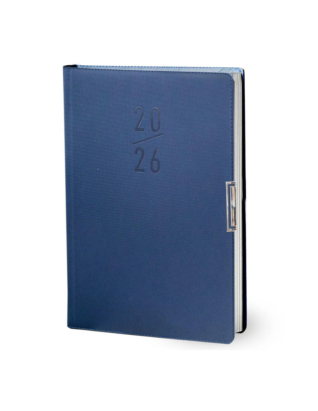 Agenda 2026 couverture bleu élégante. A4