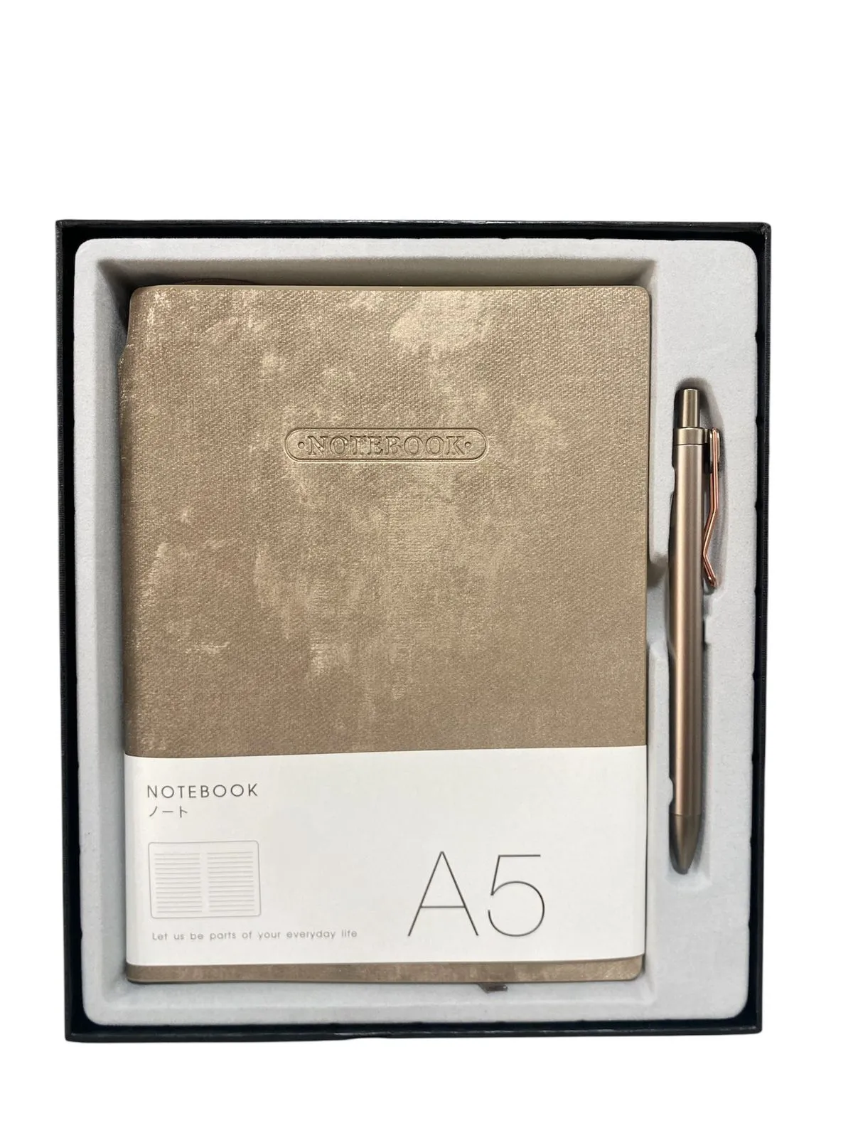 Coffret bloc note avec stylo