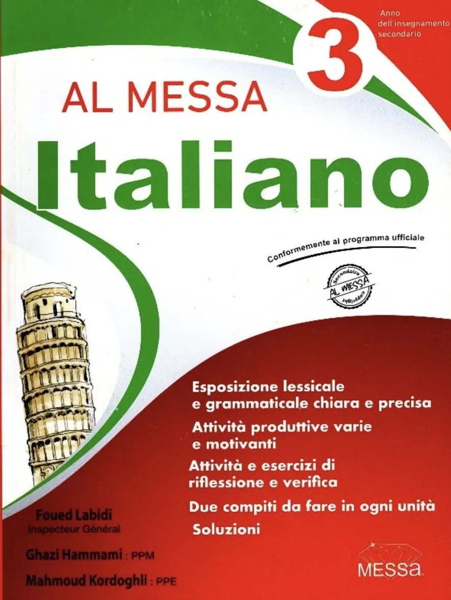 AL MESSA ITALIANO 3ème SECONDAIRE