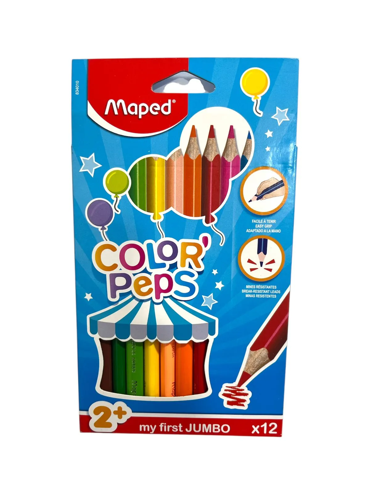 POCH DE 12 CRAYON COUL MAXI MAPED