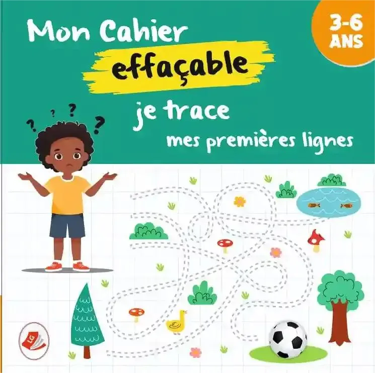 MON CAHIER EFFACABLE JE TRACE MES PREMIERES LIGNES